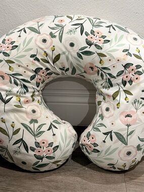 Boppy Floral Nursing Pillow - Pink, Green & Cream